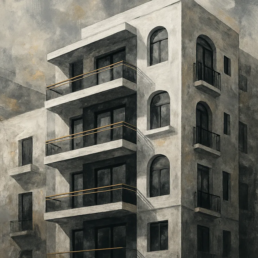 Modern apartment building in Gżira with balconies and Mediterranean architecture showing a high-yield rental investment property